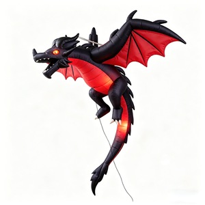 1.9M <b>Halloween</b> <b>Inflatable</b> Dinosaur Knight Hanging Flying Dragon With LED Lights American Style Outdoor Yard Decor - Product Image 5