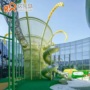 Gạo trượt kết hợp thép không gỉ thiết kế để bán cho trẻ em mầm non vui chơi giải trí thiết bị nhà máy ở Quảng Châu Trung Quốc