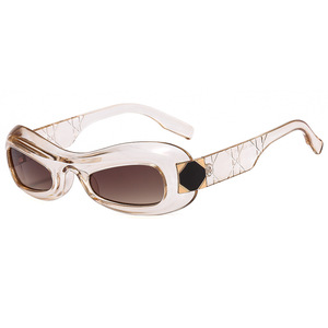 2024 Retro <b>Sunglasses</b> for Women <b>Wrap</b> Around Sun Glasses Outdoor Windproof Thick Frame Trendy <b>Sunglasses</b> - Product Image 4