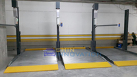 Élévateur de stationnement mécanique à 2 niveaux pour garage souterrain, gain de place, pour voitures à plafond bas, empileur de voitures pour sous-sol