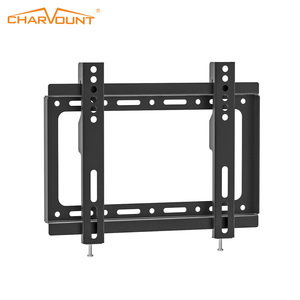 Supporto a Parete Fisso <span class=keywords><strong>per</strong></span> <span class=keywords><strong>TV</strong></span> in Acciaio Laminato a Freddo <span class=keywords><strong>per</strong></span> Schermi LCD e Plasma da 17 a 42 Pollici, Profilo Basso 22mm, Facile Installazione - Product Image 1