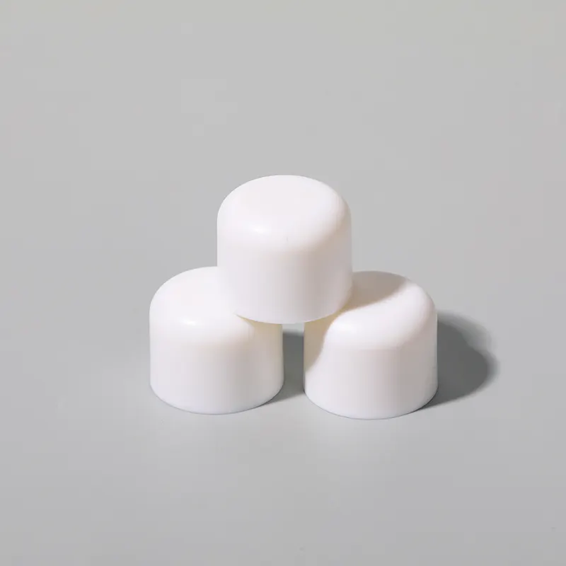White 20/400 20/410 White Matte Soft Touch Surface Dome Lid Screw Cap for Skin Care Bottles Cap and Tops Closure