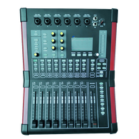 D12 konsol Audio Digital 12 saluran, peralatan suara plastik profesional