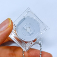 GPPS Porte-clés portable Étiquettes Rfid CD-R NFC Smini Album Musique CD Jewel Box Album Photo Display Box Mini Music Album Case