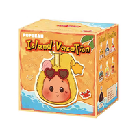Produit phare : Boîte mystère POPMART Série Vacances à l'île, étui pour écouteurs en vinyle, figurine Labubu 100% authentique, idéal comme cadeau