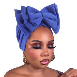 <span class=keywords><strong>Bonnet</strong></span> turban doux pour <span class=keywords><strong>femme</strong></span> avec nœud multicouche, foulard <span class=keywords><strong>africain</strong></span> pour <span class=keywords><strong>femme</strong></span> - Product Image 5