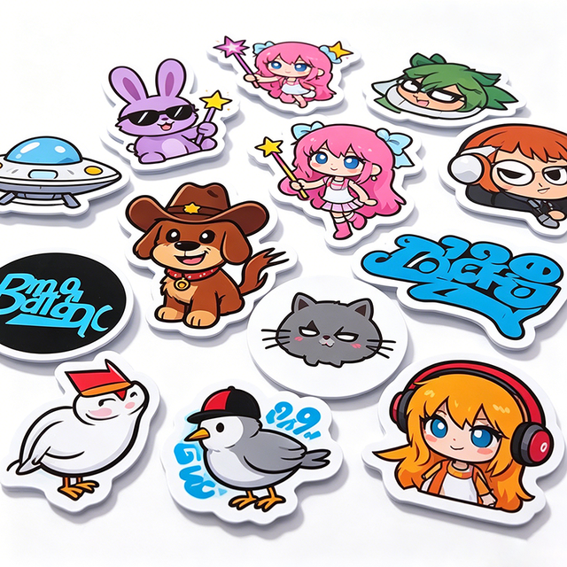 Jinyu Printing Custom Shape Kiss Cut Sticker Sheet Cut Logo Print Stickers Self Adhesive Vinyl Stickers for Packaging