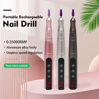 Je crois le prix de gros le moins cher 35000 tr/min USB Rechargeable Portable sans fil E fichier perceuse à ongles stylo perceuse à ongles pièce à main