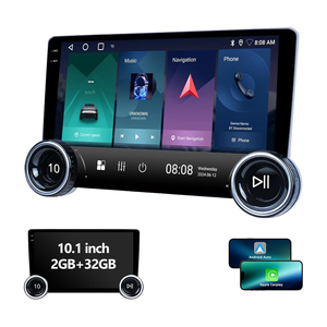 Đầu CD xe hơi 10.1 inch, màn hình cảm ứng 2K, hỗ trợ CarPlay không dây, <span class=keywords><strong>Android</strong></span> Auto, <span class=keywords><strong>Bluetooth</strong></span>, GPS, WiFi, DSP, điều khiển trên vô lăng - Product Image 1