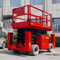 CFMG Factory propose un élévateur à ciseaux autopropulsé pour travaux en hauteur, adapté aux travaux d'ingénierie et de rénovation en extérieur.