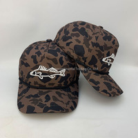 Gorras de Malla de Cuero Richardson con Logotipo Personalizado, Gorras Trucker Richardson 112 Camo de Alta Calidad para Exteriores
