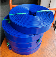 Tuyau d'irrigation de haute qualité de 80mm bleu carrelé tuyau d'eau flexible de 3 pouces 3 "100m tuyau plat