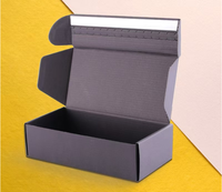 Boîte d'avion à fermeture éclair avec impression de logo personnalisable papier ondulé dur spécial matériaux recyclés pour chaussettes