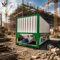 Silo horizontal de type conteneur SDDOM Foundation Free 20 40GP pour le stockage de poudre sèche, de cendres volantes et de ciment, à vendre
