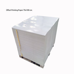 Papel adhesivo recubierto fundido 70*100, hoja de papel Adhes semibrillante, papel adhesivo cromado autoadhesivo de doble capa, papel adhesivo para arte - Product Image 1