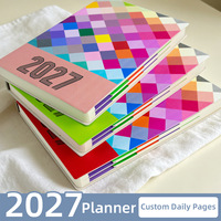 Nouveaux carnets personnalisés 2027, journal à spirales, agenda quotidien, hebdomadaire, mensuel, organiseur A5, bloc-notes, agenda, planificateur