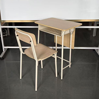 Meubles d'école modernes, bureau et chaise pour étudiants avec hauteur réglable, design durable pour chambre à coucher, salon, bureau à domicile