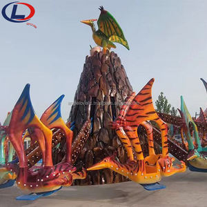 Equipo de parque de atracciones para interiores de 24p Material de metal y acero de fibra de vidrio de dinosaurio de autocontrol a la venta - Product Image 5