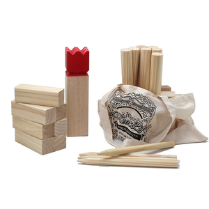 Juego de Kubb de Madera para Lanzar, Juego de Interior y Exterior para Adultos y Familias, <span class=keywords><strong>Ajedrez</strong></span> <span class=keywords><strong>Vikingo</strong></span>, Juegos de Jardín con Bolsa de Transporte - Product Image 6