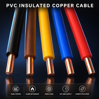 Cable Eléctrico Sólido THHN THWN-2 de 12 AWG, 14 AWG, 10 AWG, 300/500V, Cable para Construcción con Revestimiento de PVC para Construcción en Filipinas