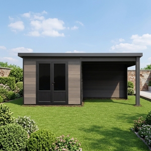 Casette da Giardino Prefabbricate Serie D in WPC, Robuste e Resistenti ai Proiettili, con Temperatura Costante, per Esterni - Product Image 4