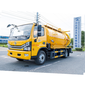Low Price Manual Diesel Septic Tank Truck 4x2 5~10m3 Euro3 Vacuum Sewage Suction Truck - Product Image 1