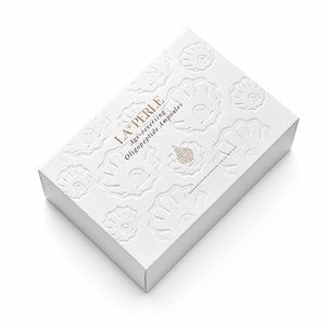 Caja de Regalo Magnética Personalizada, Color Blanco <span class=keywords><strong>Perla</strong></span>, con Relieve, Logotipo en Dorado, para Ampollas de Cuidado de <span class=keywords><strong>la</strong></span> Piel, OEM - Product Image 1