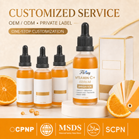 Sérum Visage OEM Marque Privée Vitamine C Éclaircissant Peau Terne Atténue les Taches Brunes Affine les Pores Hydrate Soin Facial 30ml