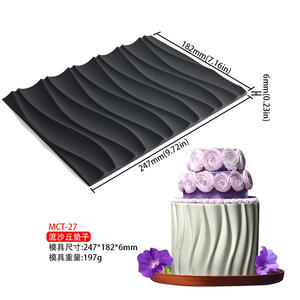Moule à Mousse en Forme Allongée avec Tapis en Silicone à Texture <span class=keywords><strong>d</strong></span>'Écorce <span class=keywords><strong>d</strong></span>'Arbre Accessoires de Pâtisserie Outils de Cuisson - Product Image 4