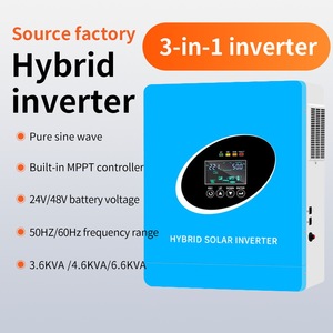 Inversor Solar Híbrido 3.6KVA 4.6KVA 6.6KVA 24V 48V Onda Sinusoidal Pura Controlador MPPT 50Hz 60Hz - Product Image 1