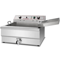Ce Commerciële Grote 25L Aanrecht Rvs Kip Turkije Donut Corn Dog Machine Industriële Friteuse