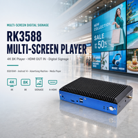 Boîtier Android RK3588 multi-écrans 4K 8K pour affichage numérique publicitaire, lecteur multimédia Android 14 avec 8 Go de RAM