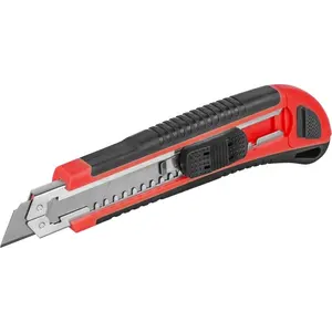 Automatisch einziehbares gerades Messer Sliding Utility Box Cutter mit austauschbaren Klingen