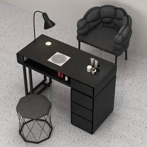 Suessen Marble Nail Recorte Mesa Silla Mesa Para <span class=keywords><strong>Uñas</strong></span> Salón Nail <span class=keywords><strong>Esteticista</strong></span> Mesa Con Hoover - Product Image 3