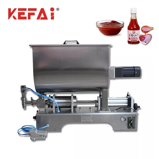 KEFAI, лидер продаж, полуавтоматическая машина для розлива соуса U-Hopper с миксером