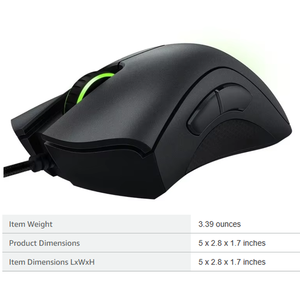 Ratón para Juegos con Cable Deathadder Essential, 5 Botones Hyperesponse, 6400 DPI Ópticos, Ratón Razer Deathadder Essential - Product Image 4