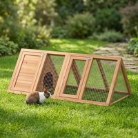 Cage pliable en bois et métal pour animaux de petite taille, niche pour animaux, poulailler, enclos pour lapins, enclos pour cailles, habitat extérieur et intérieur