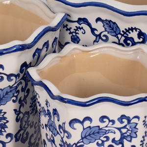 Macetas de Cerámica Estilo Chinoiserie con Diseño Floral, Juego de 3 para Decoración Interior y Exterior - Product Image 5