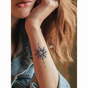 Guapo fresco tatuaje de dibujos animados pegatinas impermeables hombres y mujeres flor <span class=keywords><strong>brazo</strong></span> tatuaje pegatinas tendencia duradera tatuaje pegatinas - Product Image 5
