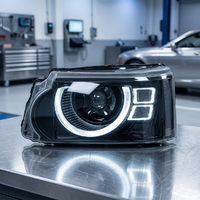 Conjunto de Faros Delanteros para Range Rover Sport 2010-2013, Estilo Defender Actualizado, Lente LED DRL