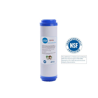 Cartouche filtrante UDF au charbon actif catalytique certifiée NSF pour l'élimination de la chloramine