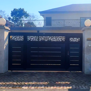 Chất Lượng Cao Tùy Chỉnh Nhôm Lối Vào Cửa Trượt Side Slat Thiết Kế Cho Ban Công Nhà Xây Dựng Các Trang Web - Product Image 4