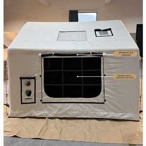 <span class=keywords><strong>Tente</strong></span> de Glamping <span class=keywords><strong>Gonflable</strong></span> Blanche Minimaliste 8 Personnes, Étanche, Double Portes, Double Fenêtres Panoramiques, Marque Privée, pour Jardin, 8 420D - Product Image 5