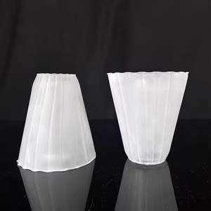 MH-Z0428 Usine En Gros Blanc Givré Lanterne En Verre Abat-Jour Couverture pour <span class=keywords><strong>Chandelier</strong></span> Candélabr - Product Image 5