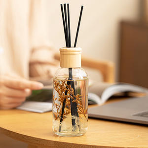 Diffuseur de parfum sans flamme Eternal Luxury 50ml, ensemble de bâtonnets parfumés, <span class=keywords><strong>bouteille</strong></span> en verre, fleur préservée, ornement d'intérieur, décoration pour la maison et l'hôtel - Product Image 3