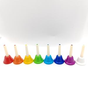 Juego de <span class=keywords><strong>Campanas</strong></span> de Mano Musicales Coloridas, <span class=keywords><strong>Campanas</strong></span> de Mano Metálicas Diatónicas de 8 Notas, Juguete Musical, Instrumento de Percusión para Festivales y Enseñanza Musical - Product Image 4