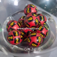 Boules de loto et de bingo utilisées pour divers jeux de bingo en loterie, avec impression six faces qui ne se décolore pas et est durable