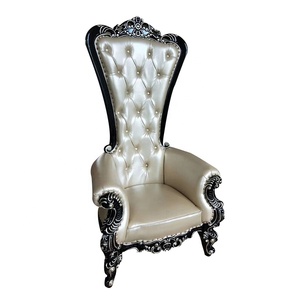 Americano de lujo moderno de lujo estilo Barbero Silla de <span class=keywords><strong>rey</strong></span> de <span class=keywords><strong>trono</strong></span> con pierna de madera - Product Image 2