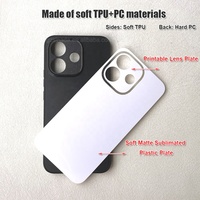 Coque de téléphone à sublimation 2D, coque antichoc vierge de haute qualité en TPU+PC pour transfert thermique pour Redmi Note 17 Pro 5G