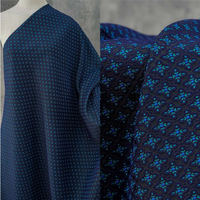 Kain Brokat Jacquard Geometris Tenun Twill untuk Pakaian Etnik Tradisional & Pembuatan Kostum